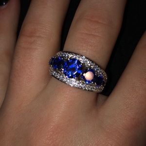 JTV Ocean Blue Ring (NEW) + Free Gift!